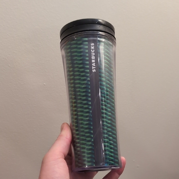 Starbucks Green and Black Tumbler 16oz - Picture 1 of 5